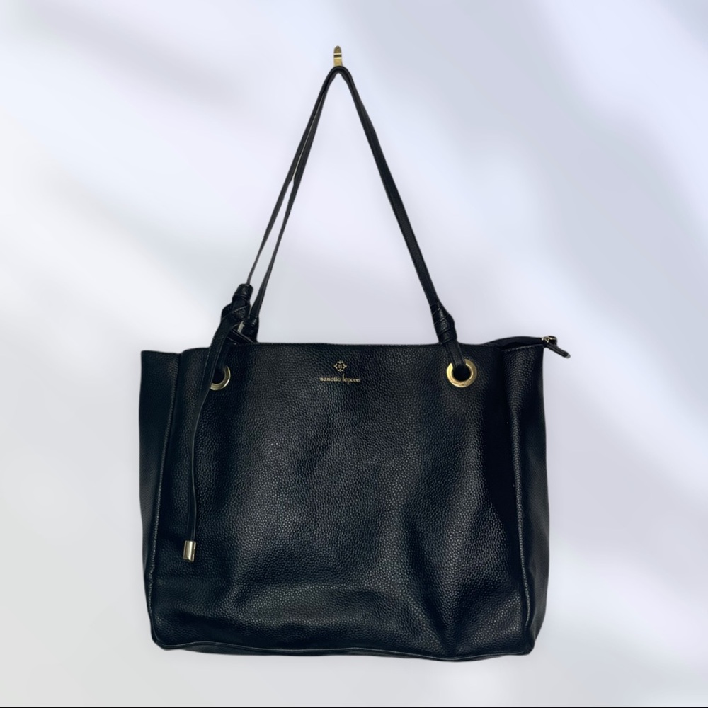 Nanette Lepore Black Pebble Tote